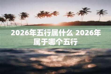 2026年五行